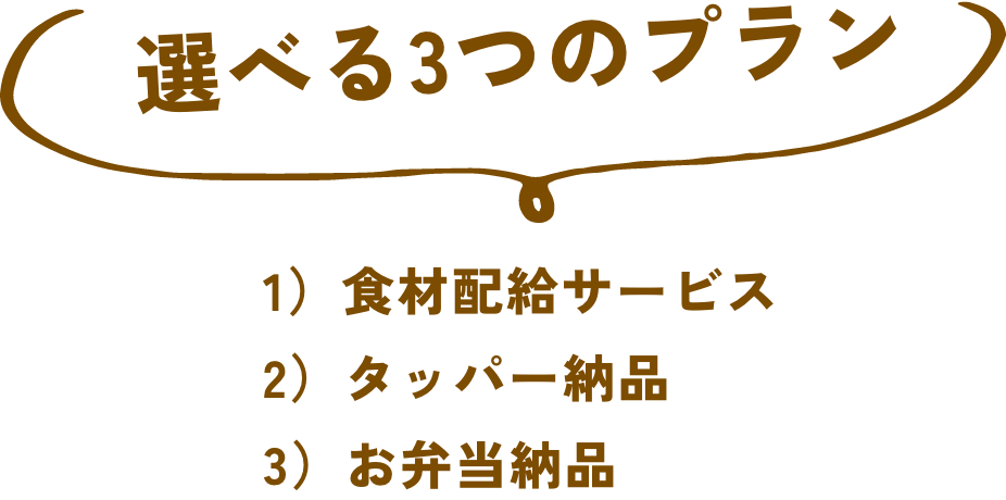 選べる3つのプラン